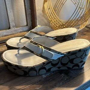 Coach wedge sandals